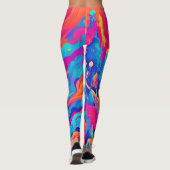 Spectral Ghost Halloween-kunst Leggings (Achterkant)