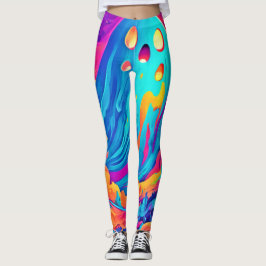 Spectral Ghost Halloween-kunst Leggings