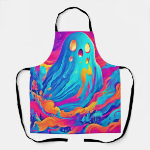 Spectral Ghost Halloween-kunst Schort