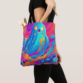 Spectral Ghost Halloween-kunst Tote Bag