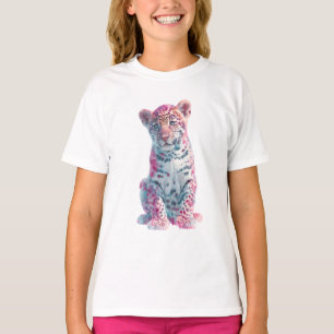 Spectral Luipaardwelp Fijne Kunstprint T-shirt