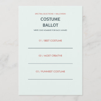 Spectral Selections Bewerkbare Halloween Stembilje Kaart