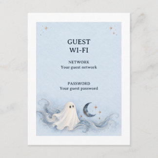 Spectral Signal Halloween Gast WiFi Bordkaart Kaart