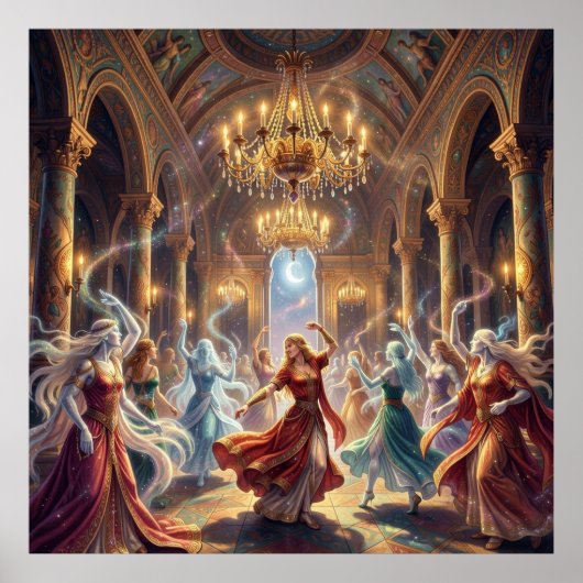 Spectrale dansers van de Gouden Zaal Poster (Voorkant)