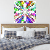 Spectrale diamantcanvas afdrukken (Insitu (Slaapkamer))