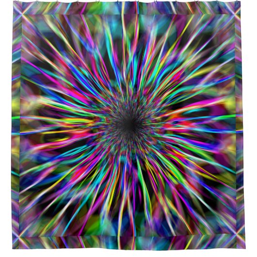 Spectrale diamantzoom 2 douchegordijn (Voorkant)