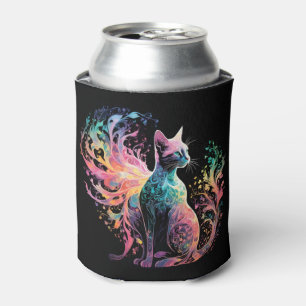 Spectrale holografische kat: een prisma van elegan blikjeskoeler