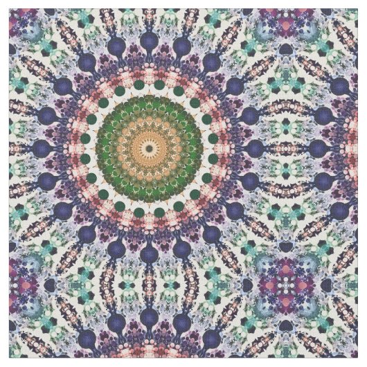 Spectrale Mandala Abstract Stof (Close Up)