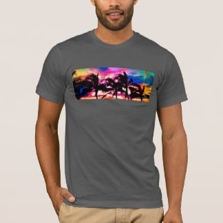 Spectrale palmlijn omhoog t-shirt