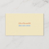 Spectrale pasta visitekaartje (Achterkant)