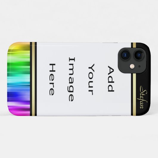 Spectrale regenbooggrens Case-Mate iPhone case (Achterkant (horizontaal))