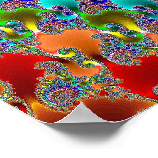 "Spectrale spiraal" Poster (Hoek)