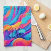 Spectrale spook Halloween-kunst Theedoek (Quarter Fold)