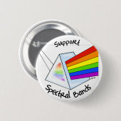Spectrale strengen ronde button 5,7 cm (Voorkant /achterkant)