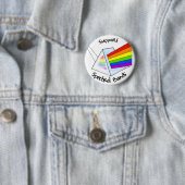 Spectrale strengen ronde button 5,7 cm (In situ)
