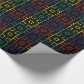 Spectrale vierkanten cadeaupapier (Hoek)