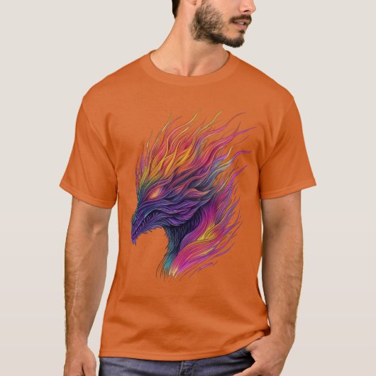 spectrale vlamdraak t-shirt (Voorkant)