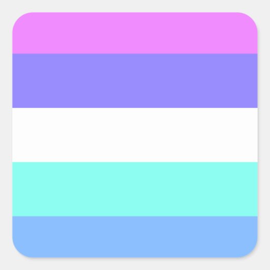 Spectrasexual Pride Flag  Vierkante Sticker (Voorkant)