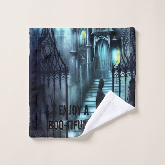 Spectre op de trappen bad handdoek (Wasdoekje)