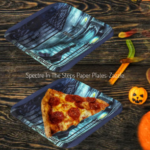 Spectre op de trappen papieren bordje