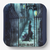 Spectre op de trappen papieren bordje (Voorkant)