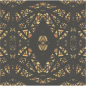 Spectroscopisch bruin zwart abstract gouachekunst sticker (Voorkant)