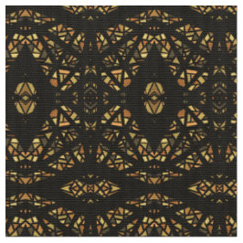 Spectroscopisch bruin zwart abstract gouachekunst stof