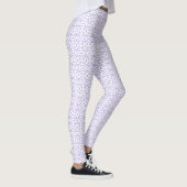 Spectroscopisch Paars Wit Abstract Gouache Kunst Leggings (Rechts)