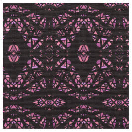 Spectroscopisch Roze Zwart Abstract Gouache Kunst Stof
