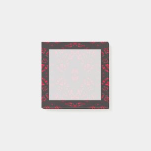 Spectroscopische Rode Zwarte Abstracte Gouache Kun Post-it® Notes