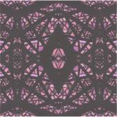 Spectroscopische Roze Zwarte Abstracte Gouache Kun Sticker (Voorkant)