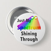 Spectrum blinkt door neurodiversiteit ronde button 7,6 cm (Voorkant /achterkant)