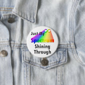 Spectrum blinkt door neurodiversiteit ronde button 7,6 cm (In situ)