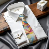 Spectrum Burst Abstract Art Stropdas