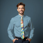 Spectrum Burst Abstract Art Stropdas