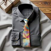 Spectrum Burst Abstract Art Stropdas