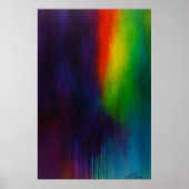 Spectrum Cascade - Abstracte druppel-schildering Poster (Voorkant)