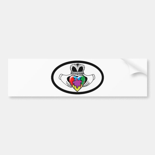 Spectrum Claddagh Bumpersticker (Voorkant)