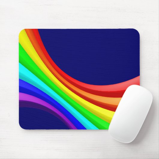 Spectrum Curve 3d - Donkerblauw 000066 Muismat (Met muis)