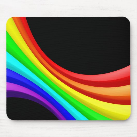 Spectrum Curve 3D - Zwart Muismat (Voorkant)