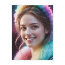 Spectrum Dreamer: Iridescent Regenboog Portret