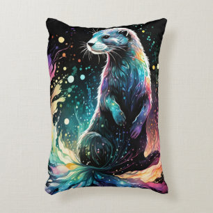 Spectrum Edge: de otters gloeien Accent Kussen