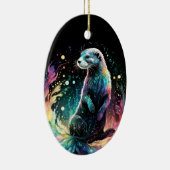 Spectrum Edge: de otters gloeien Keramisch Ornament (Rechts)