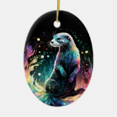 Spectrum Edge: de otters gloeien Keramisch Ornament (Voorkant)