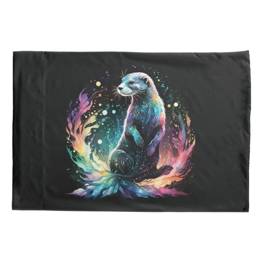 Spectrum Edge: de otters gloeien Kussensloop (Achterkant)