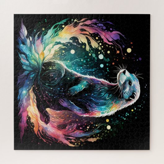 Spectrum Edge: de otters gloeien Legpuzzel (Horizontaal)