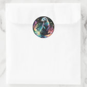 Spectrum Edge: de otters gloeien Ronde Sticker (Tas)