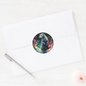 Spectrum Edge: de otters gloeien Ronde Sticker (Envelop)
