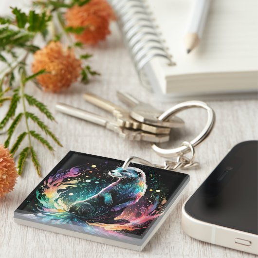 Spectrum Edge: de otters gloeien Sleutelhanger (Voorkant Rechts)