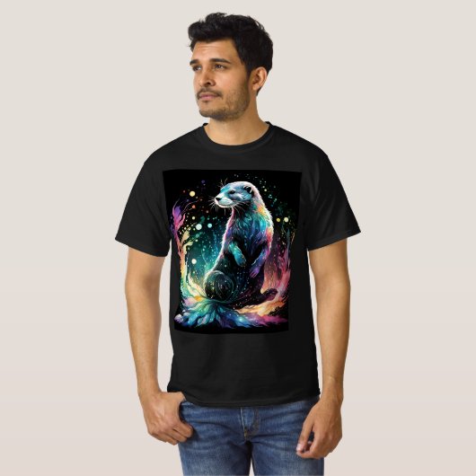 Spectrum Edge: de otters gloeien T-shirt (Voorkant volledig)